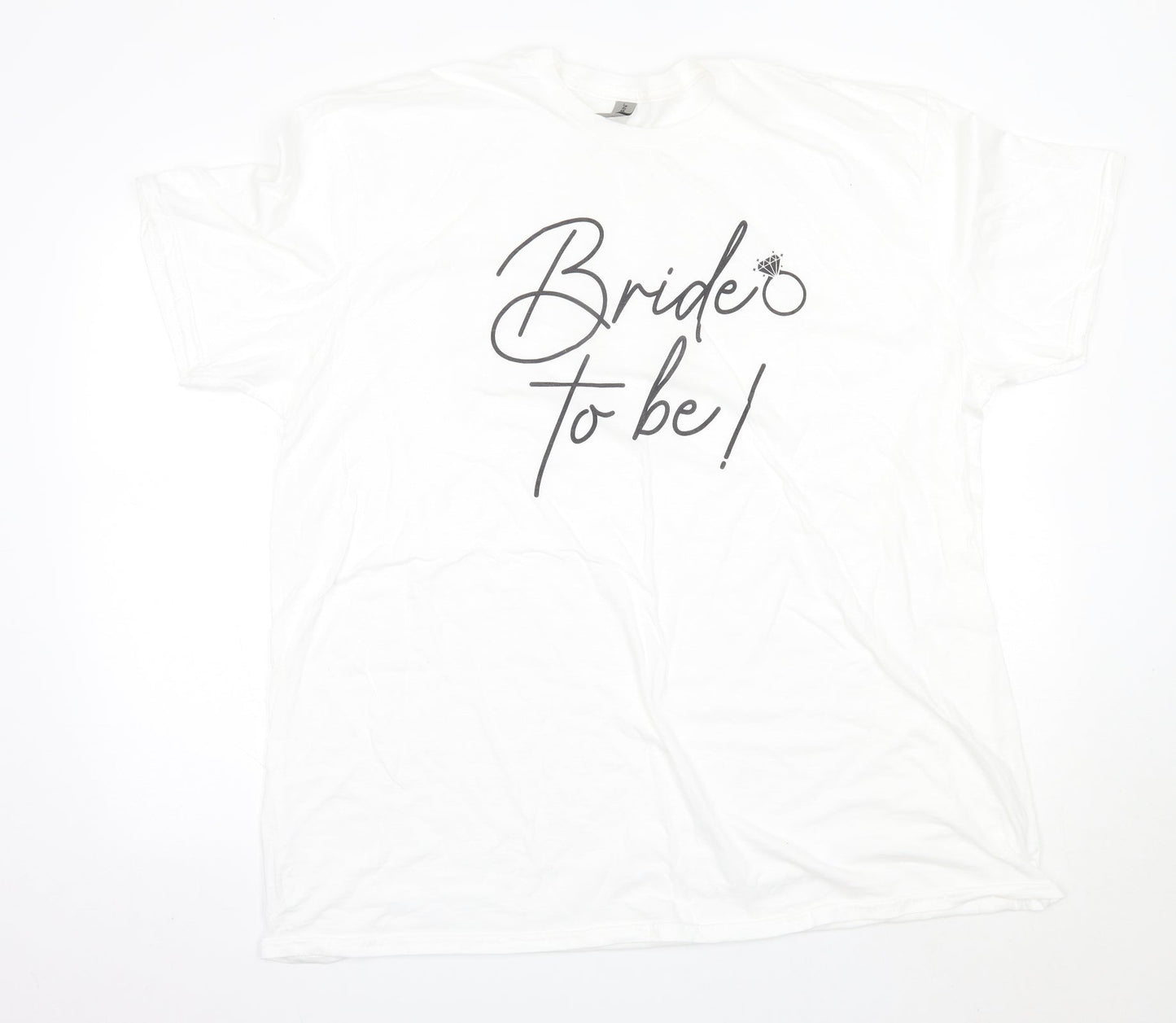 Womens UK Size 2XL Gildan White Basic T-Shirt