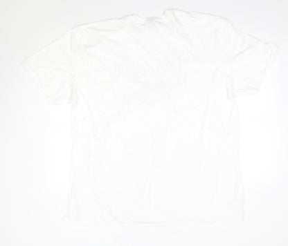 Womens UK Size 2XL Gildan White Basic T-Shirt