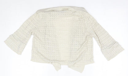 Womens UK Size 8 M&S Gold Cardigan Jumper
