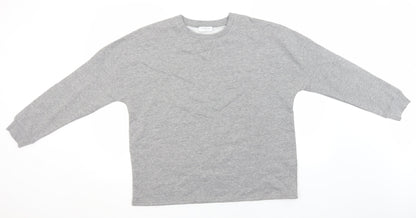 Papaya Mens Grey Round Neck  Cotton Vest Jumper Size L