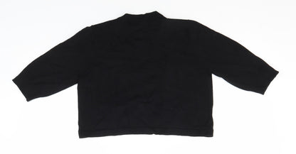 Womens UK Size 12 Debenhams Black Cardigan Jumper