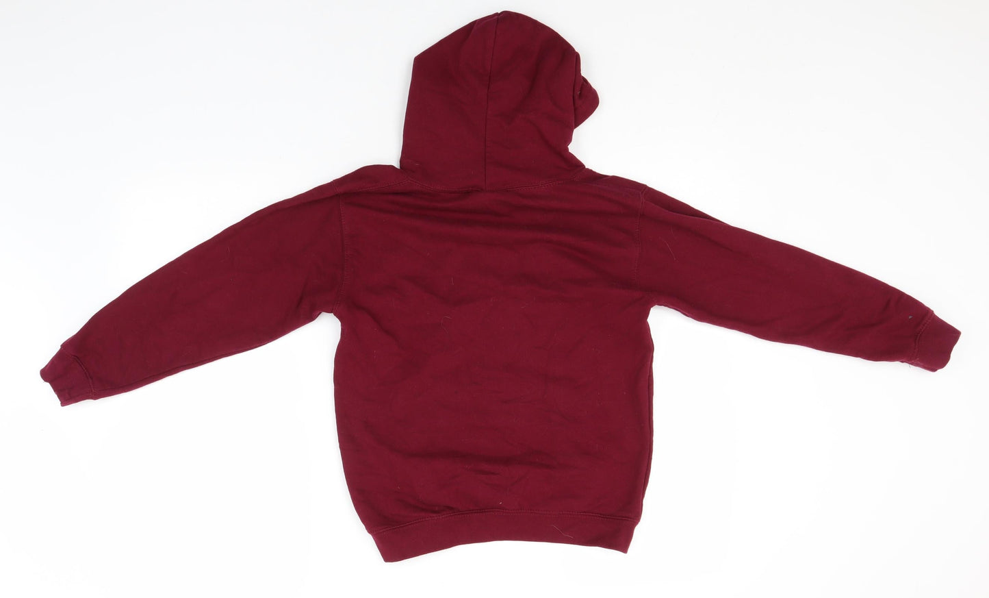 Awdis Girls Pink  Cotton Pullover Hoodie Size L   - Unspeaable