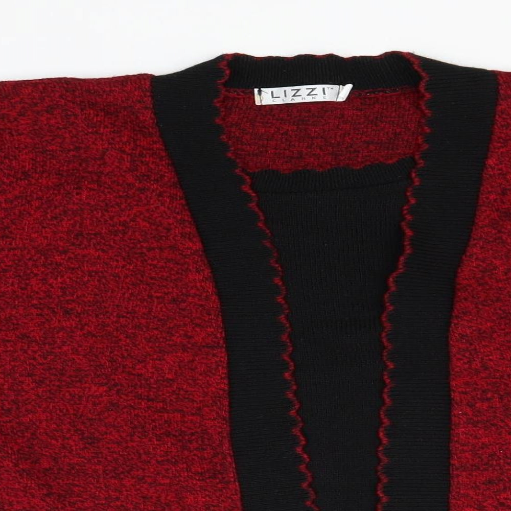 Womens UK Size  Preworn Red Cardigan Jumper