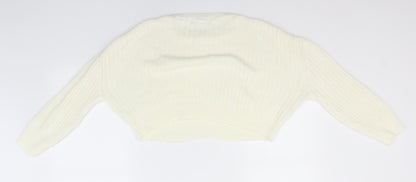 Womens UK Size L Preworn Ivory Pullover Jumper