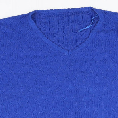 Womens UK Size  Preworn Blue Pullover Jumper