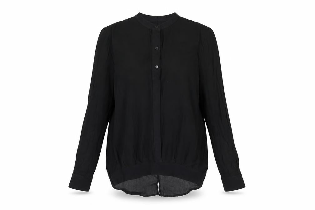 Womens UK Size 12 NEXT Black Basic Button-Up