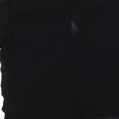 Womens UK Size 12 NEXT Black Basic Button-Up