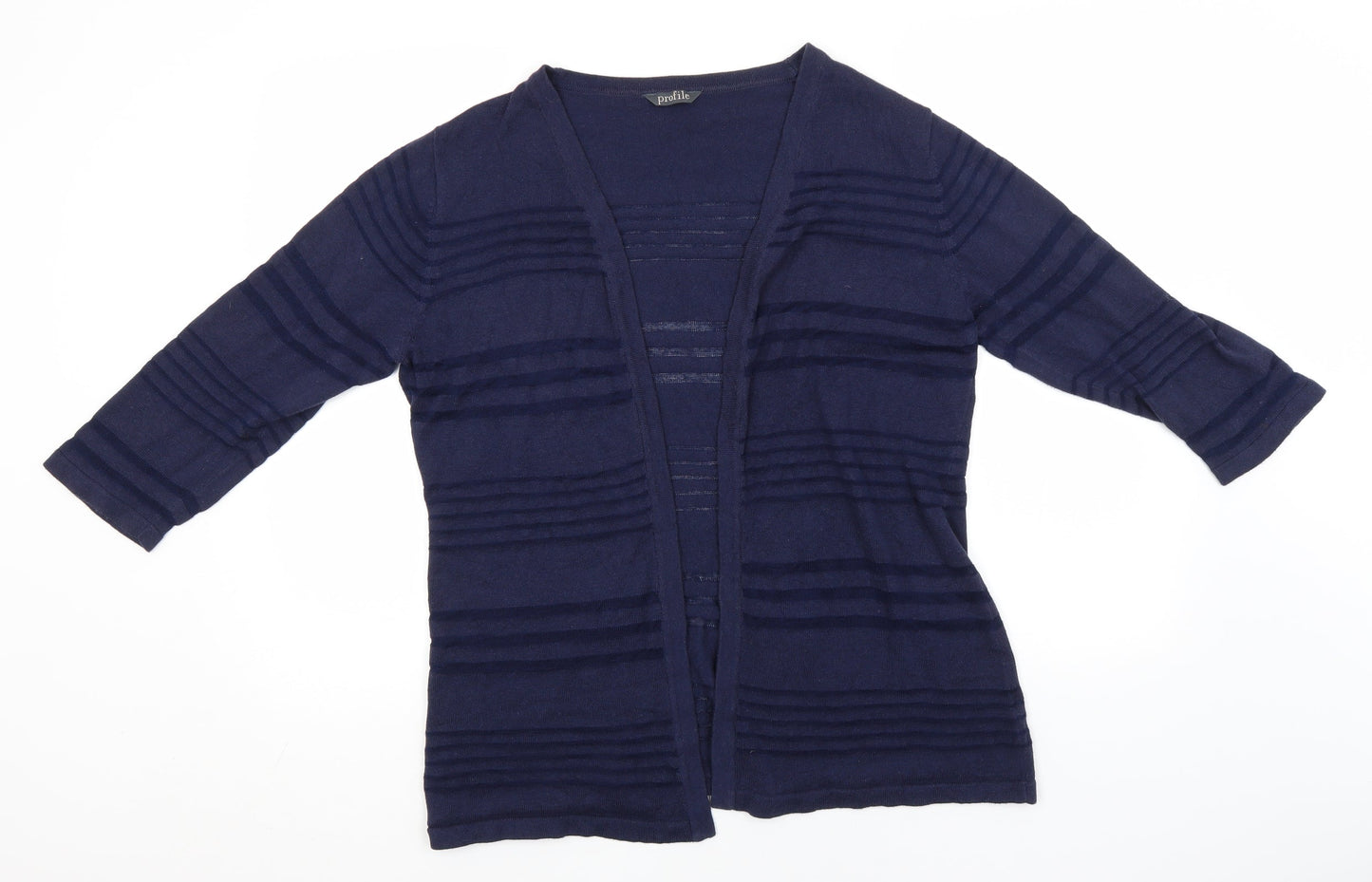 Womens UK Size  Profile Blue Cardigan Jumper