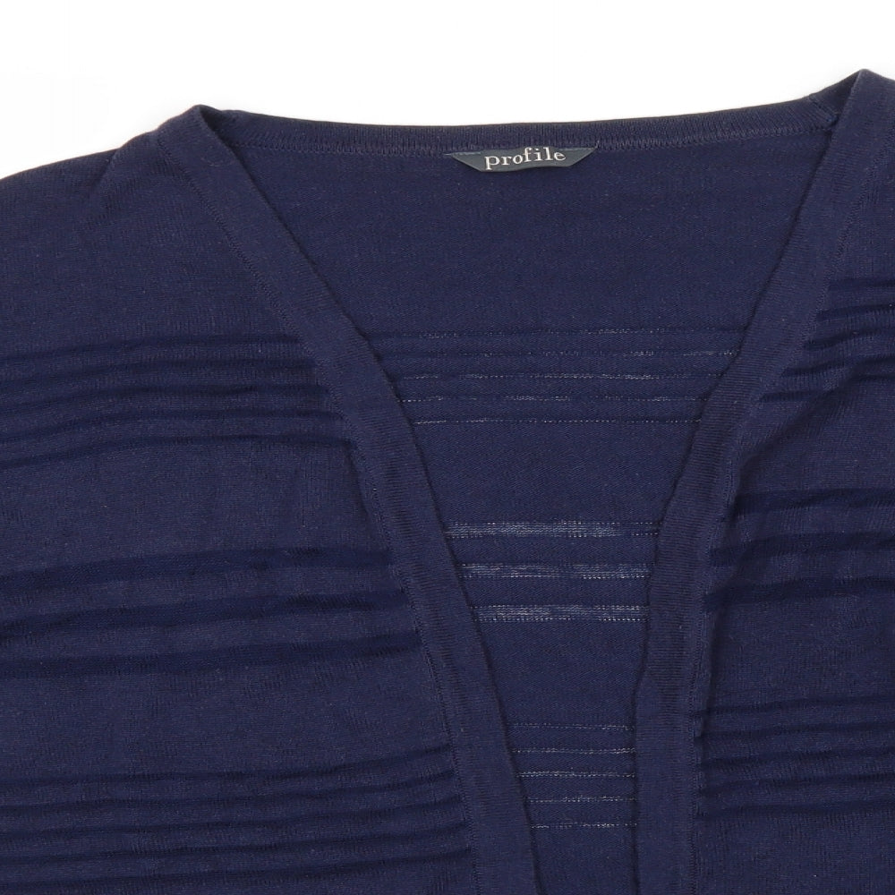 Womens UK Size  Profile Blue Cardigan Jumper