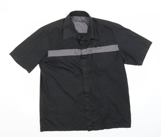 River Island Mens Grey  Polyester  Button-Up Size L Collared