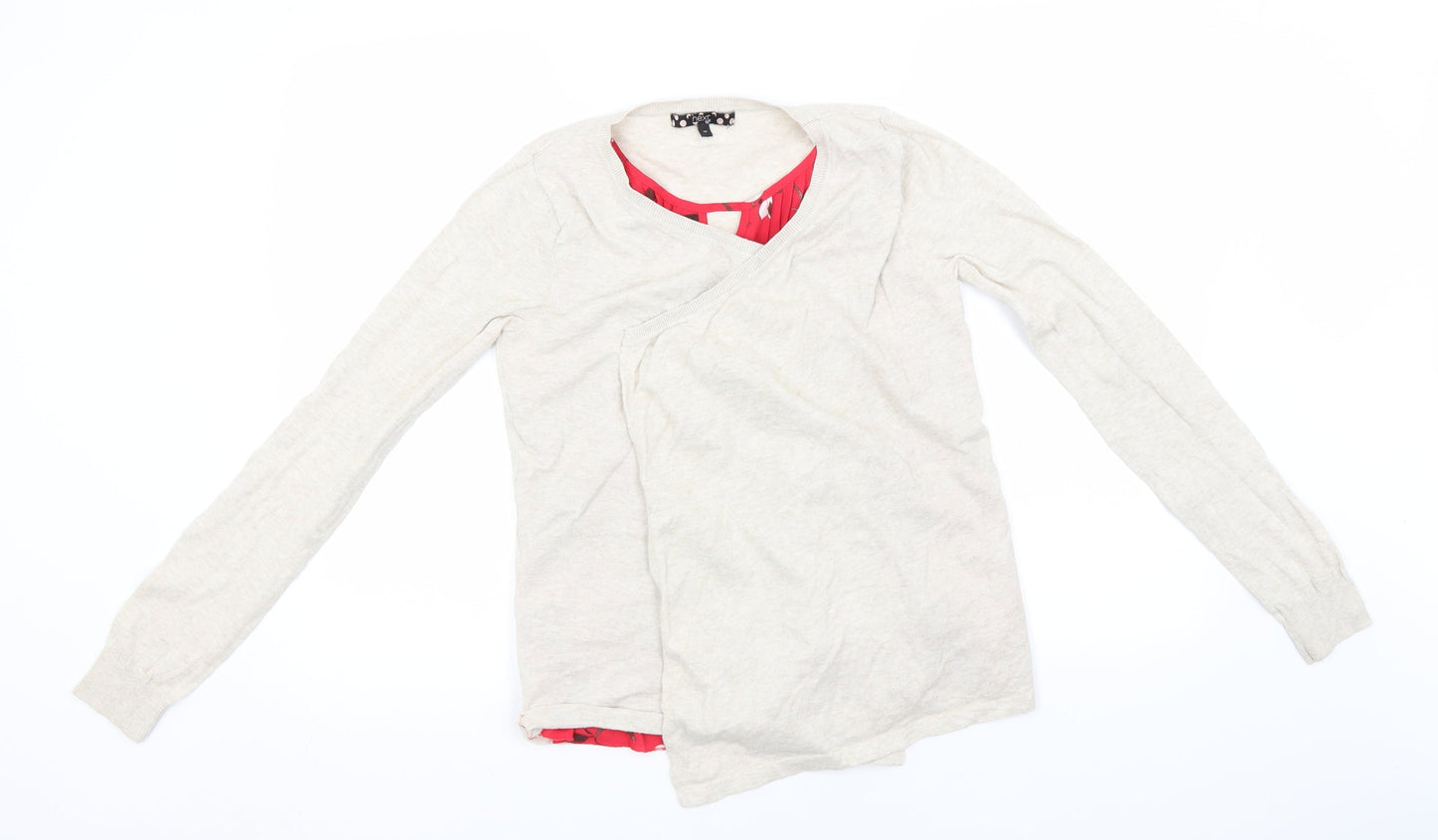 Womens UK Size 10 NEXT Beige Pullover Jumper