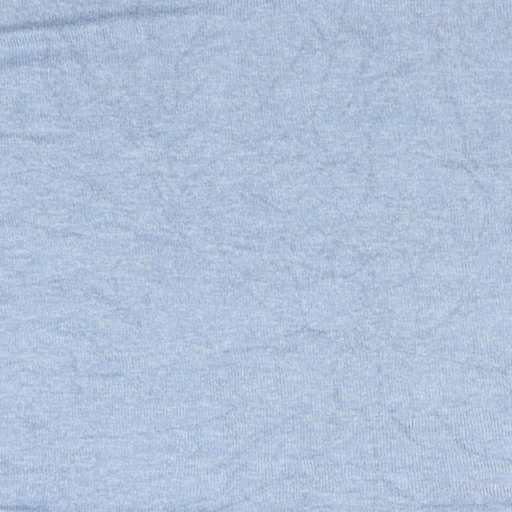 Marks and Spencer Womens Blue Round Neck  Viscose Pullover Jumper Size 10