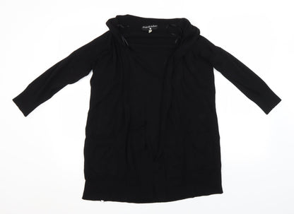 Womens UK Size S Preworn Black Cardigan Jumper