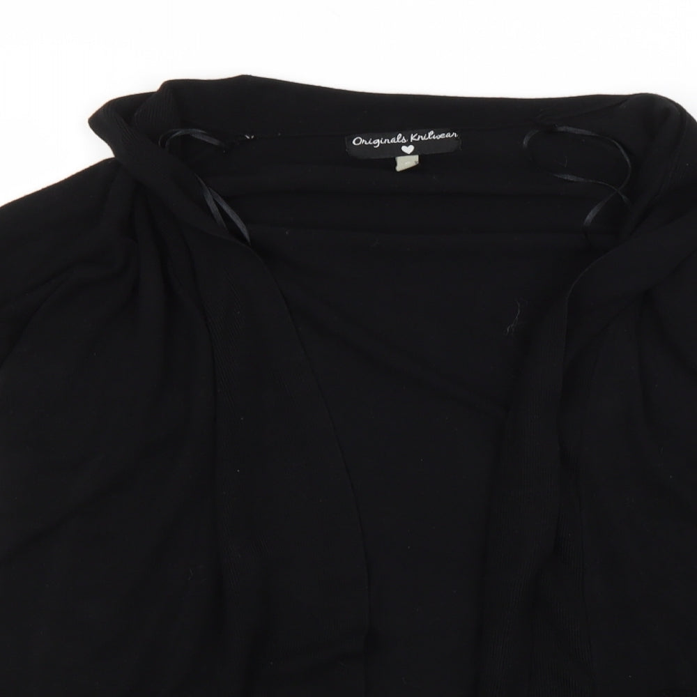 Womens UK Size S Preworn Black Cardigan Jumper