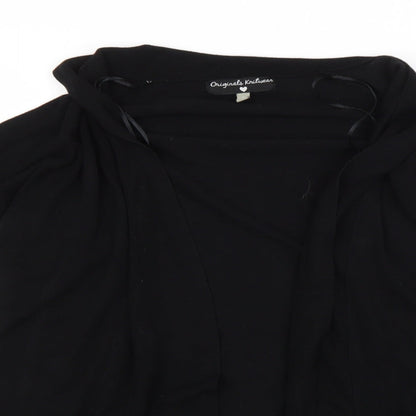 Womens UK Size S Preworn Black Cardigan Jumper