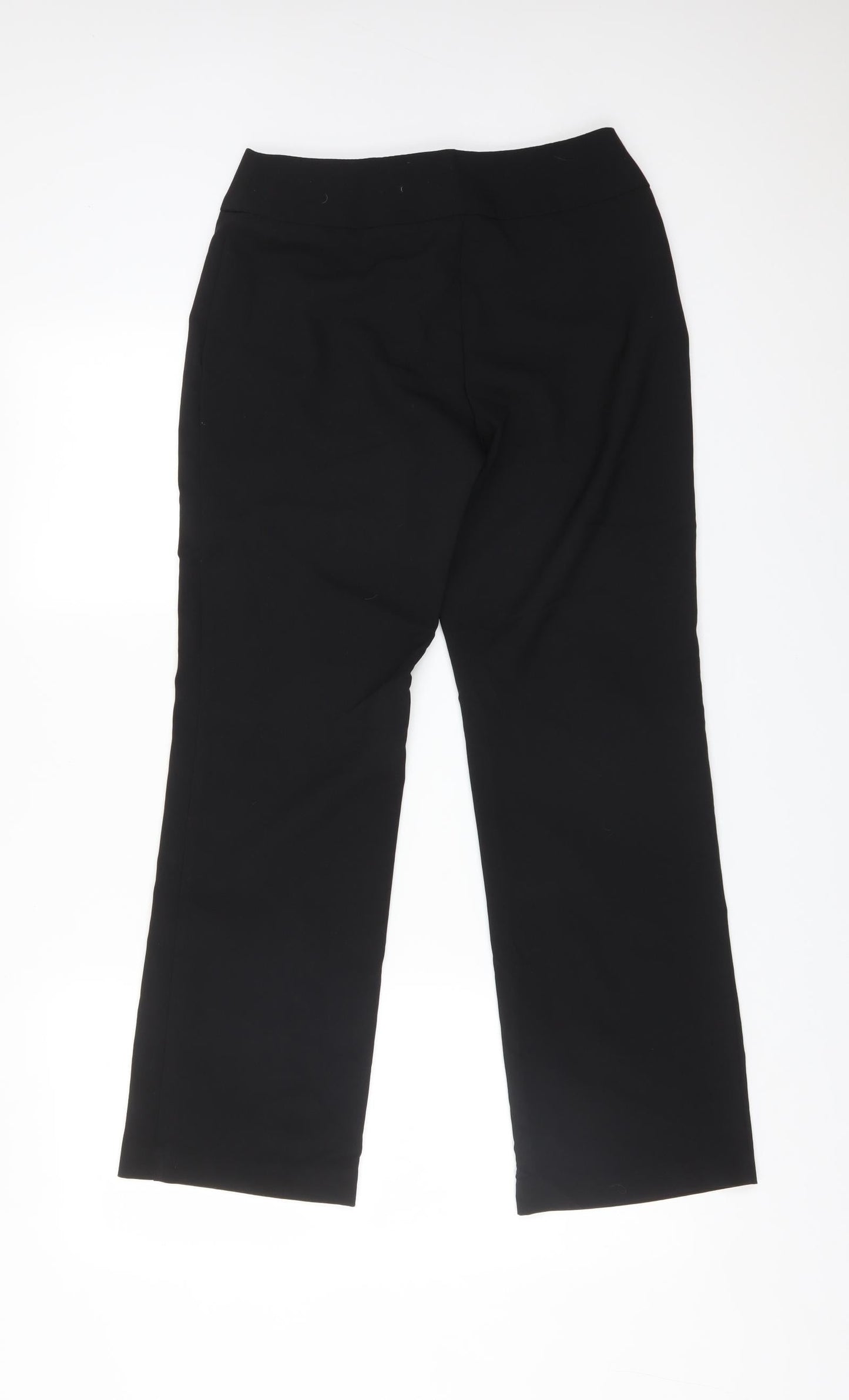 George Womens Black  Polyester Dress Pants Trousers Size 8 L28 in Regular