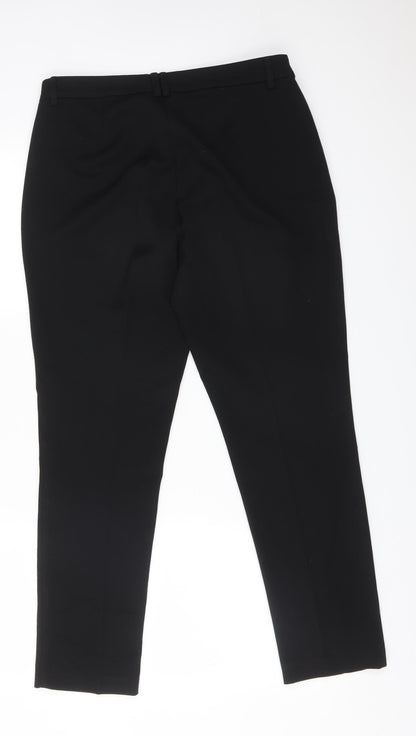 Womens UK Size 12 M&S Regular Fit  Black Trousers