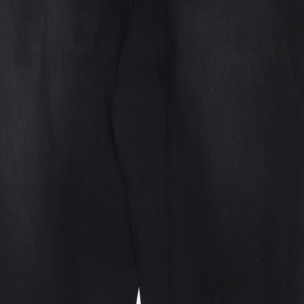 Womens UK Size XL JEANS Regular Fit Skinny Black Jeans