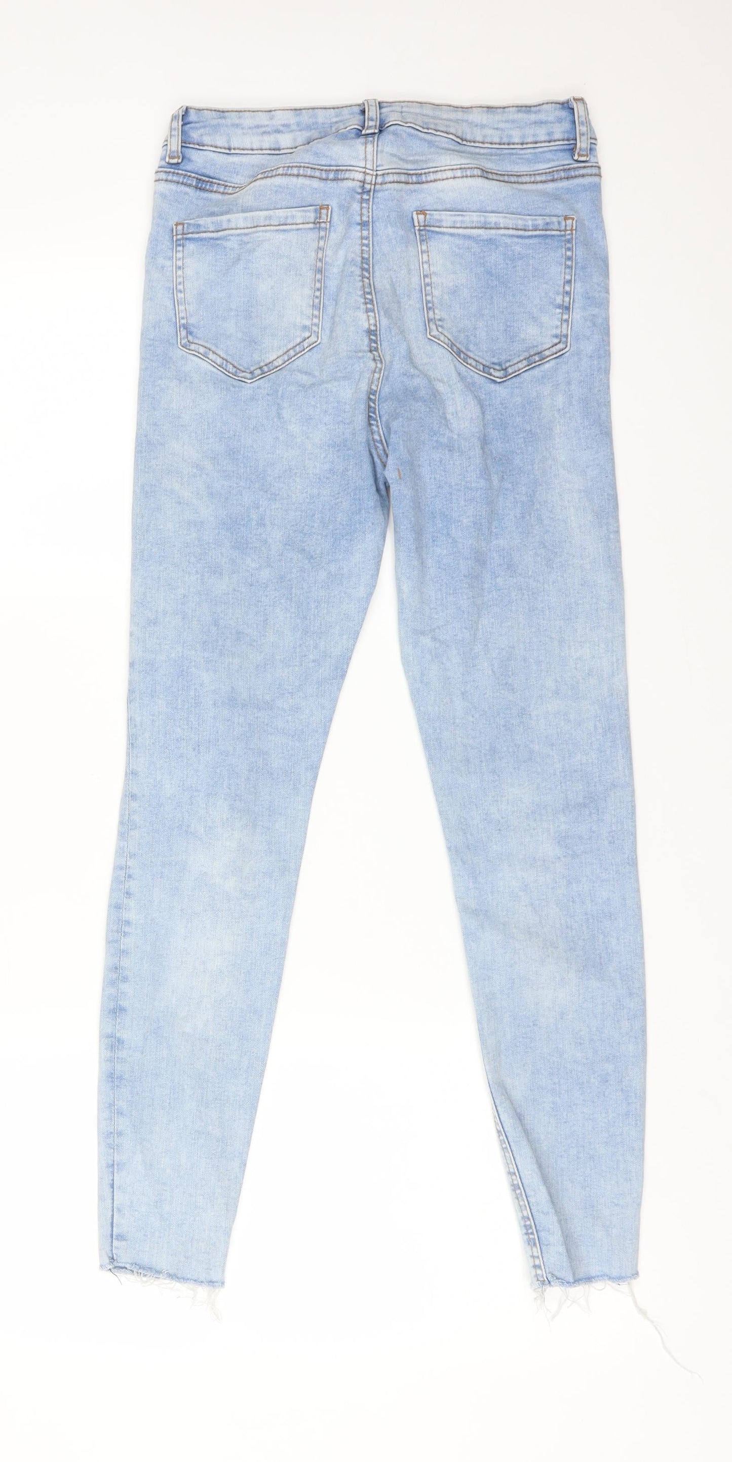 DENIM CO Womens Blue  Cotton Skinny Jeans Size 10 L26 in Regular