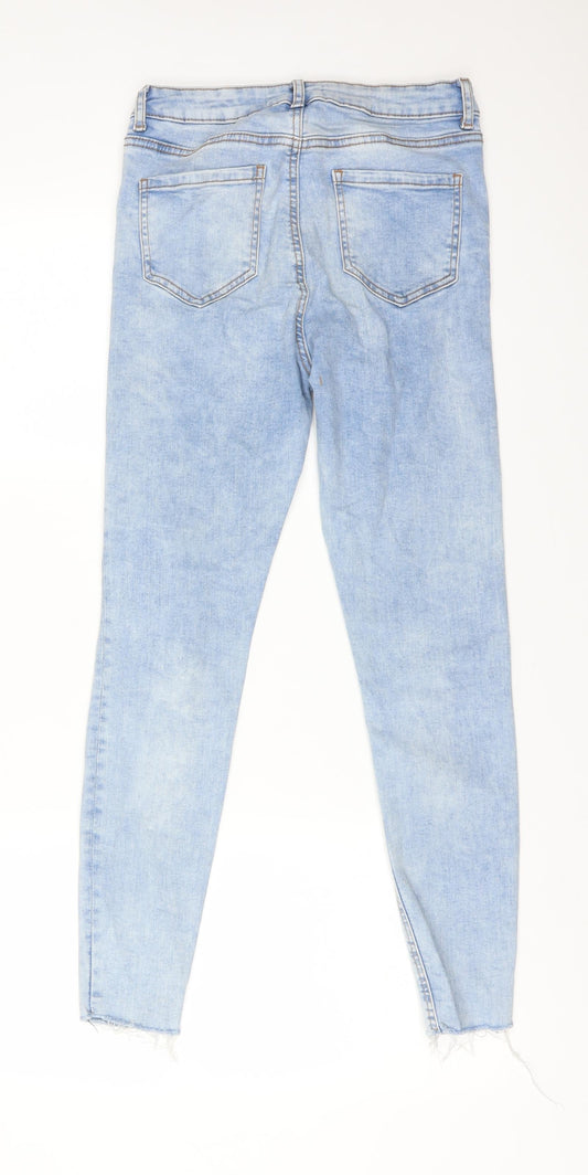 DENIM CO Womens Blue  Cotton Skinny Jeans Size 10 L26 in Regular