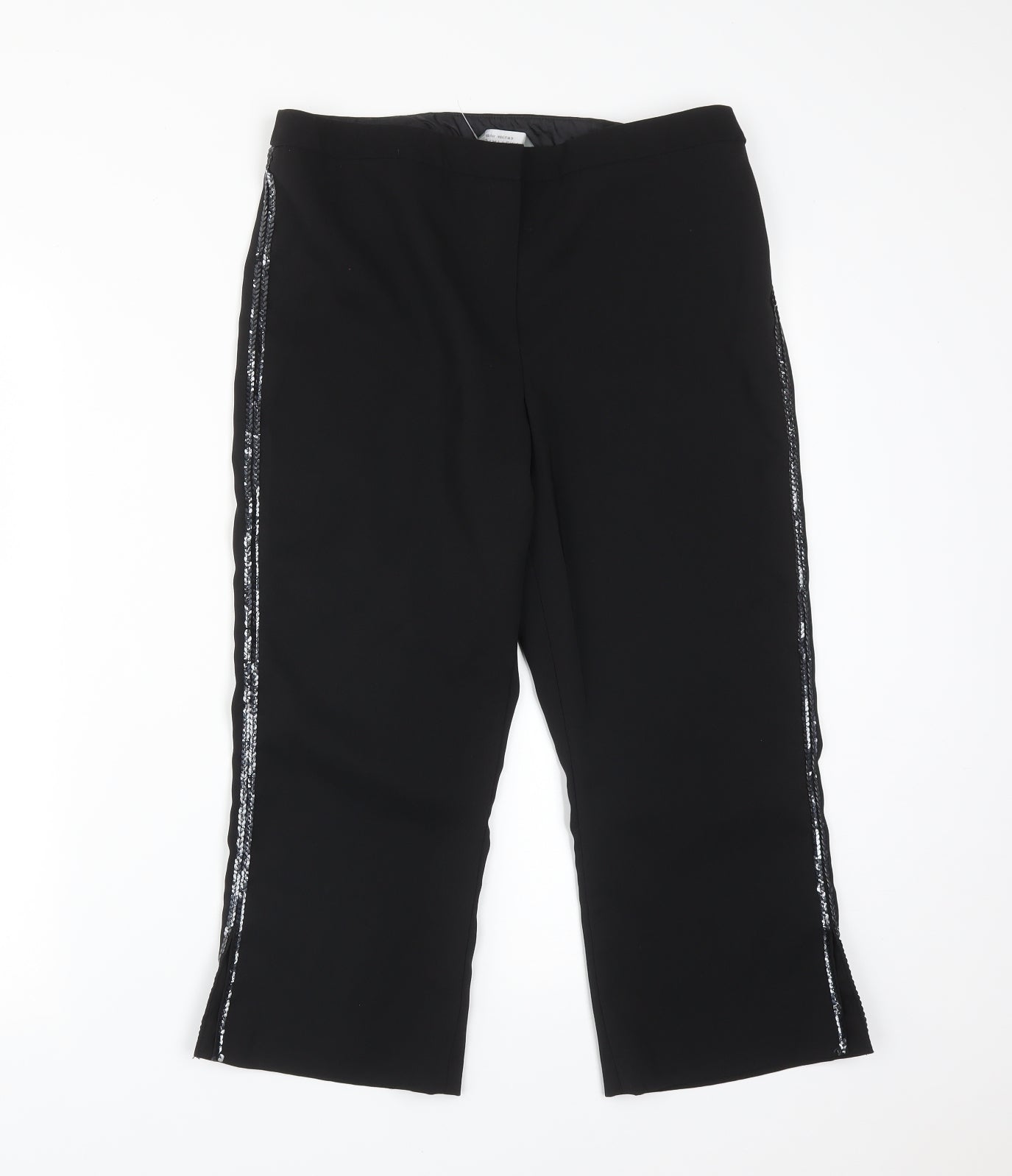 Womens UK Size 12 Dorothy Perkins Regular Fit  Black Trousers