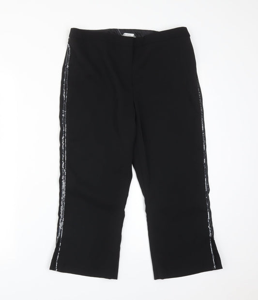 Womens UK Size 12 Dorothy Perkins Regular Fit  Black Trousers
