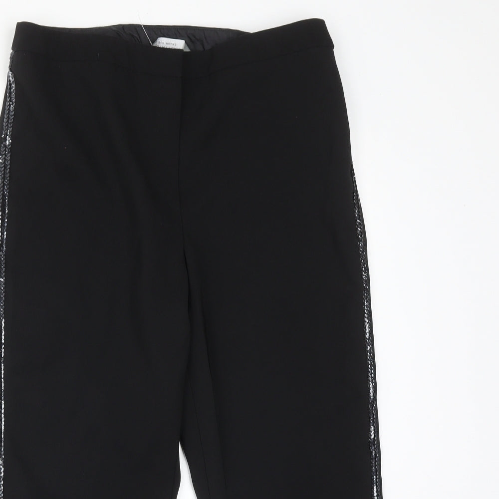 Womens UK Size 12 Dorothy Perkins Regular Fit  Black Trousers