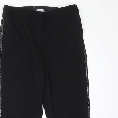 Womens UK Size 12 Dorothy Perkins Regular Fit  Black Trousers