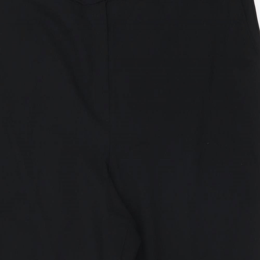 Womens UK Size 20 BHS Regular Fit Dress Pants Black Trousers