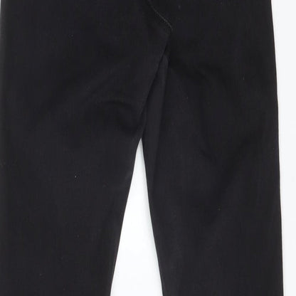 Topshop Womens Black  Cotton Skinny Jeans Size 26 L32 in Regular