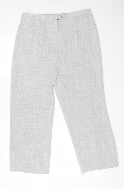 Womens UK Size 18 Gold Regular Fit  Grey Trousers