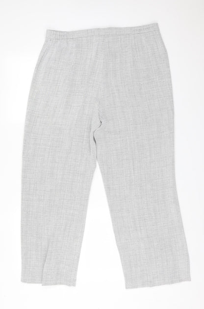 Womens UK Size 18 Gold Regular Fit  Grey Trousers