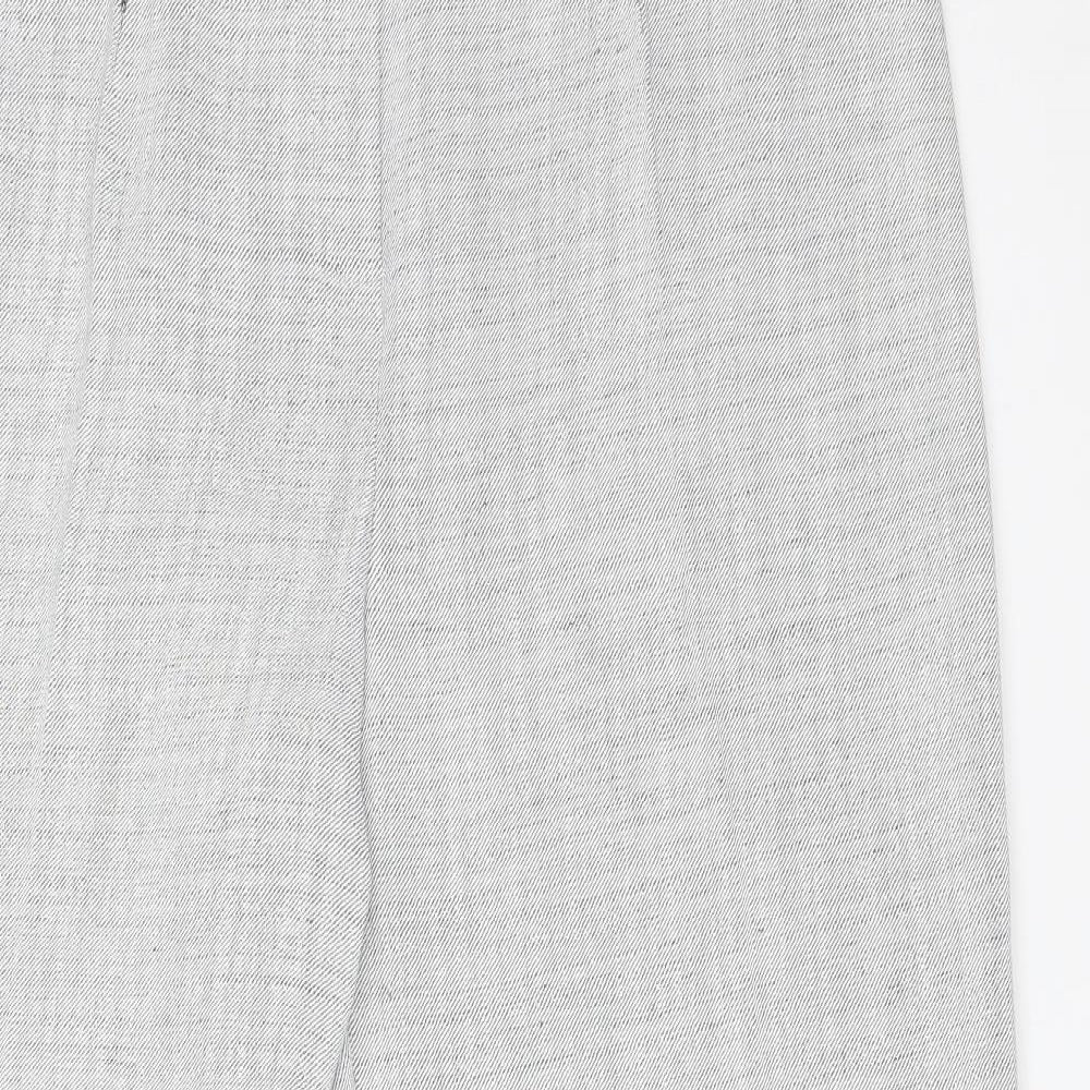 Womens UK Size 18 Gold Regular Fit  Grey Trousers