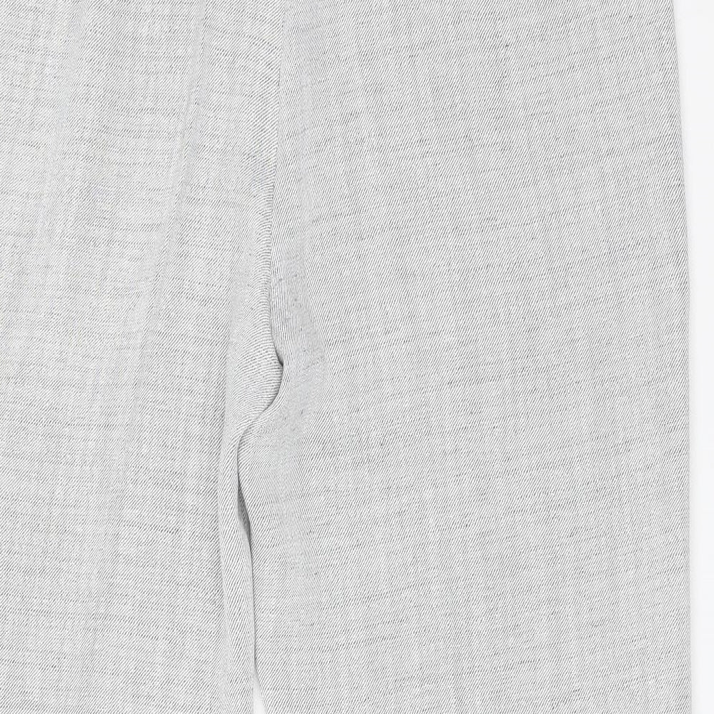 Womens UK Size 18 Gold Regular Fit  Grey Trousers