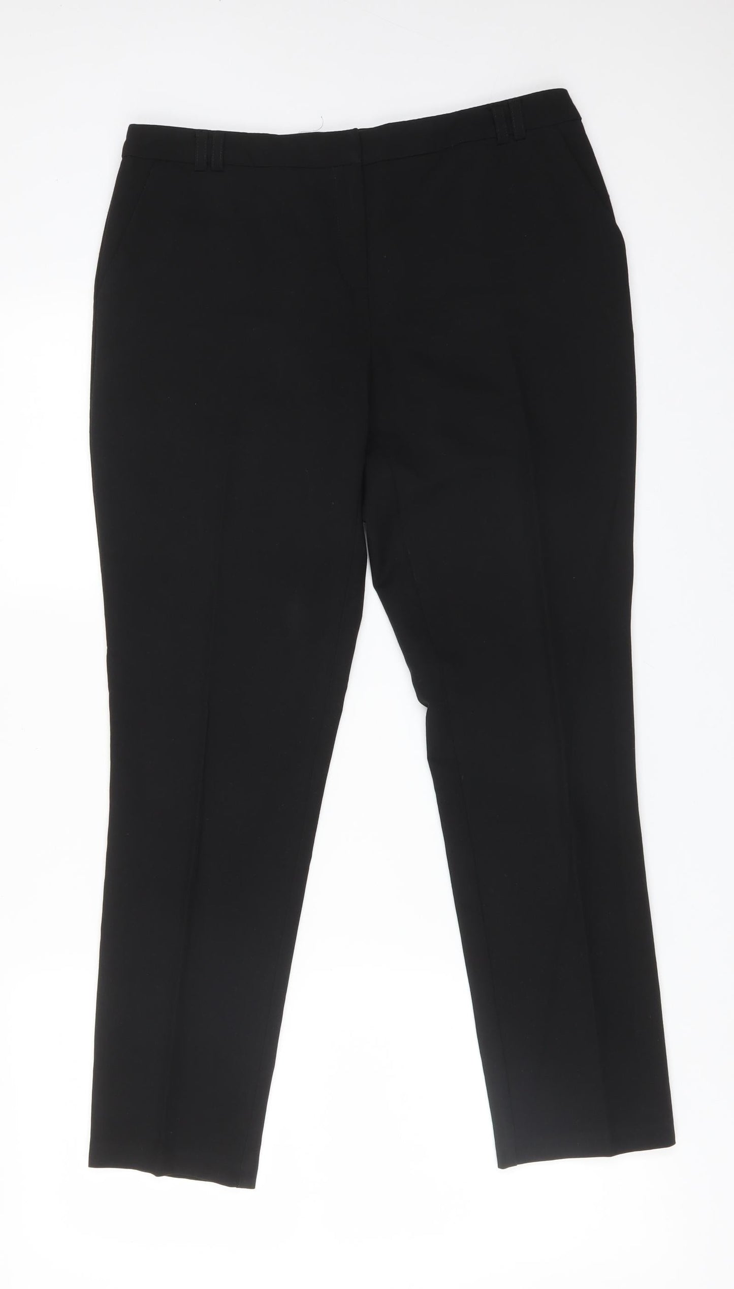 Womens UK Size 10 Atmosphere Regular Fit Carrot Black Trousers