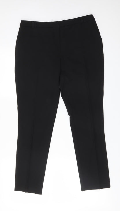 Womens UK Size 10 Atmosphere Regular Fit Carrot Black Trousers