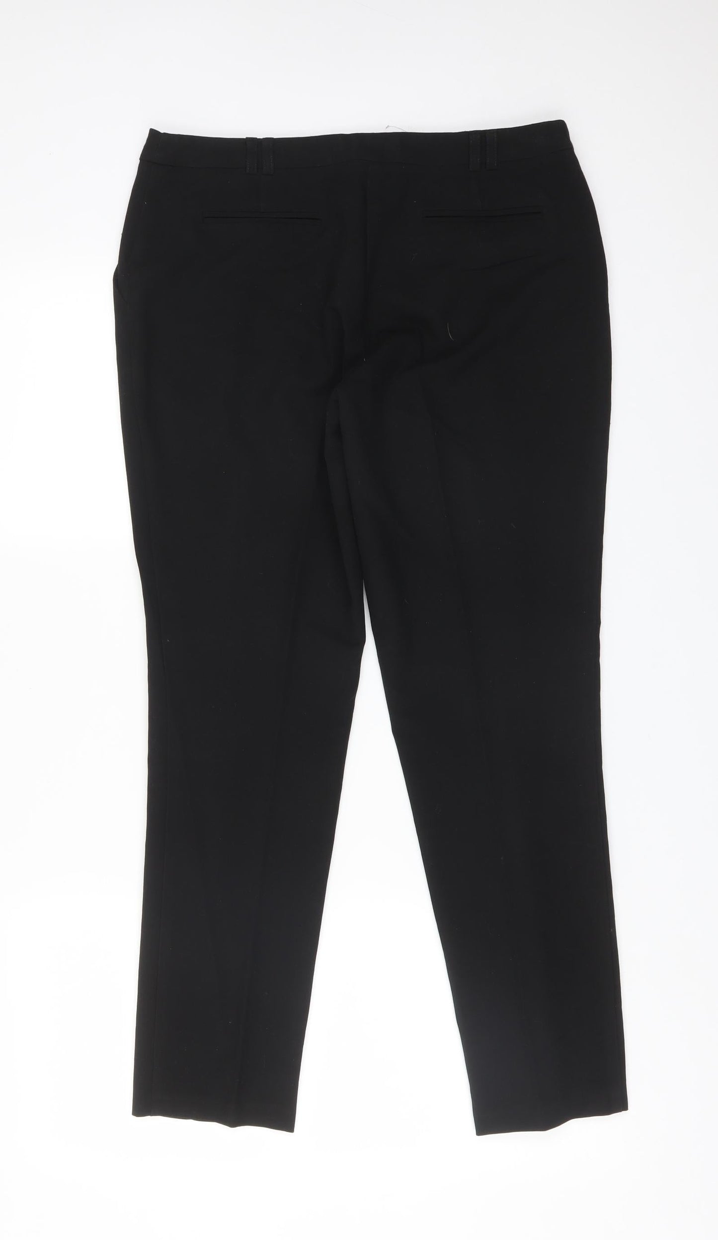 Womens UK Size 10 Atmosphere Regular Fit Carrot Black Trousers