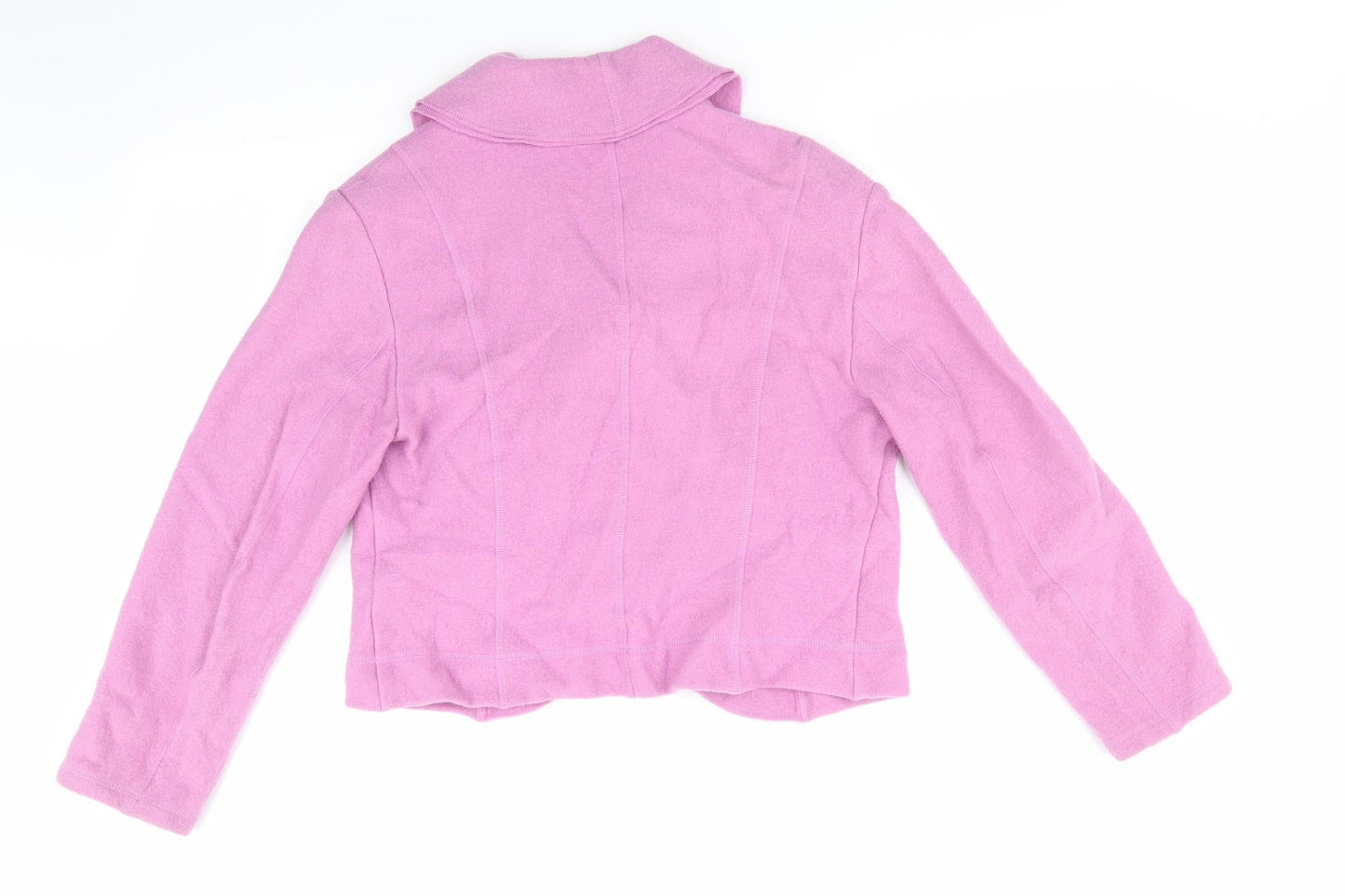 Gerry Weber Womens Pink   Jacket  Size 14   - Dust Pink Felt texture Fastenless