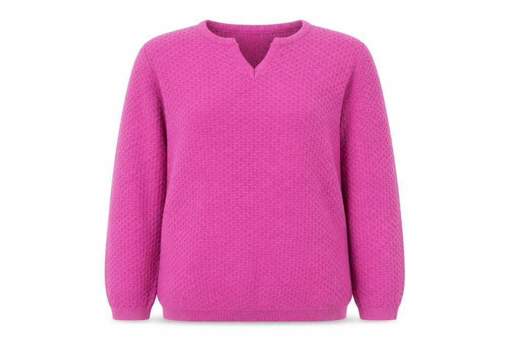 Womens UK Size S Isle Pink Pullover Jumper
