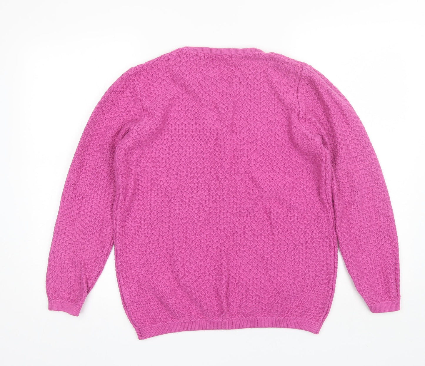 Womens UK Size S Isle Pink Pullover Jumper