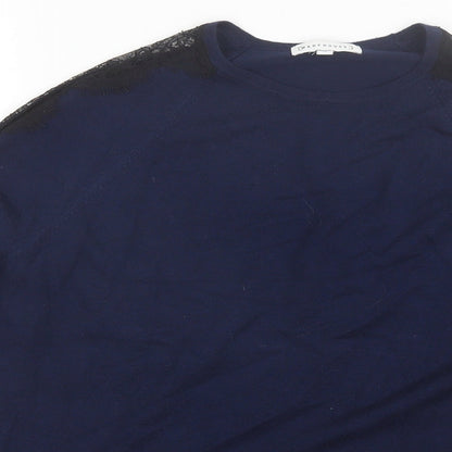 Womens UK Size 12 Warehouse Blue Pullover Jumper