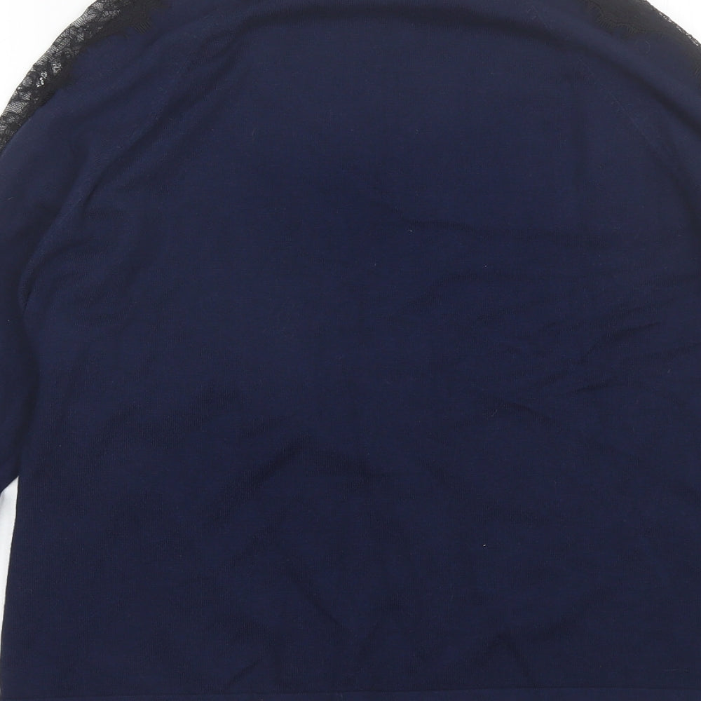 Womens UK Size 12 Warehouse Blue Pullover Jumper