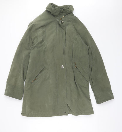 Womens UK Size M Bonmarche Green Overcoat