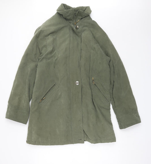 Womens UK Size M Bonmarche Green Overcoat