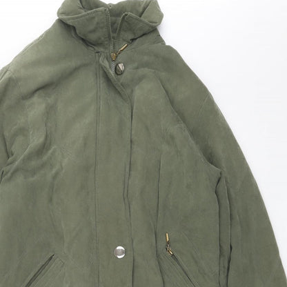 Womens UK Size M Bonmarche Green Overcoat
