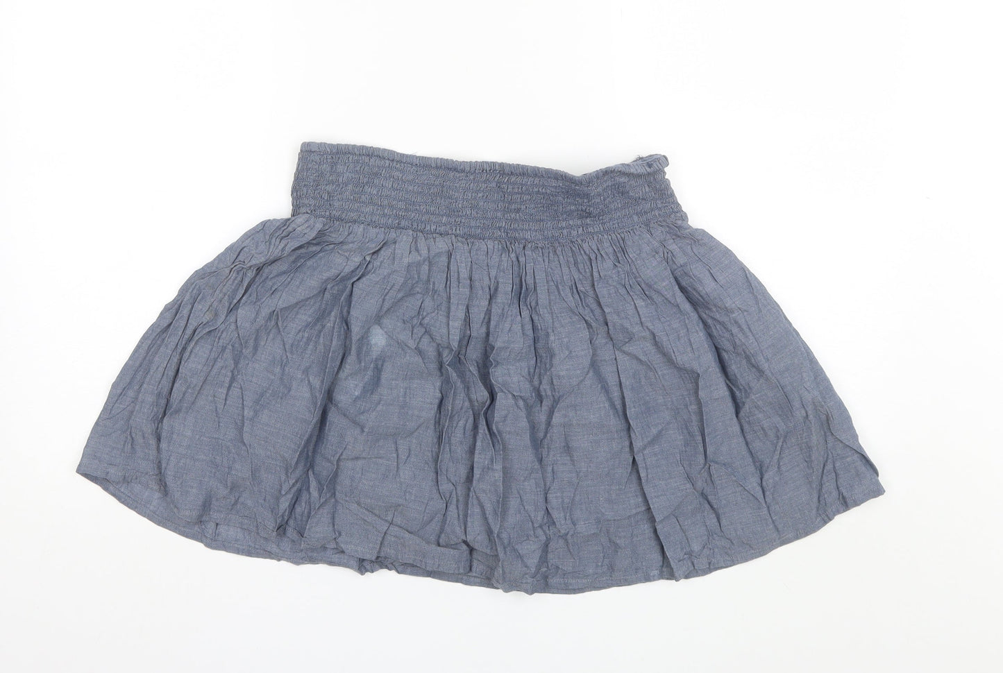 F&F Womens Blue  Cotton Mini Skirt Size L