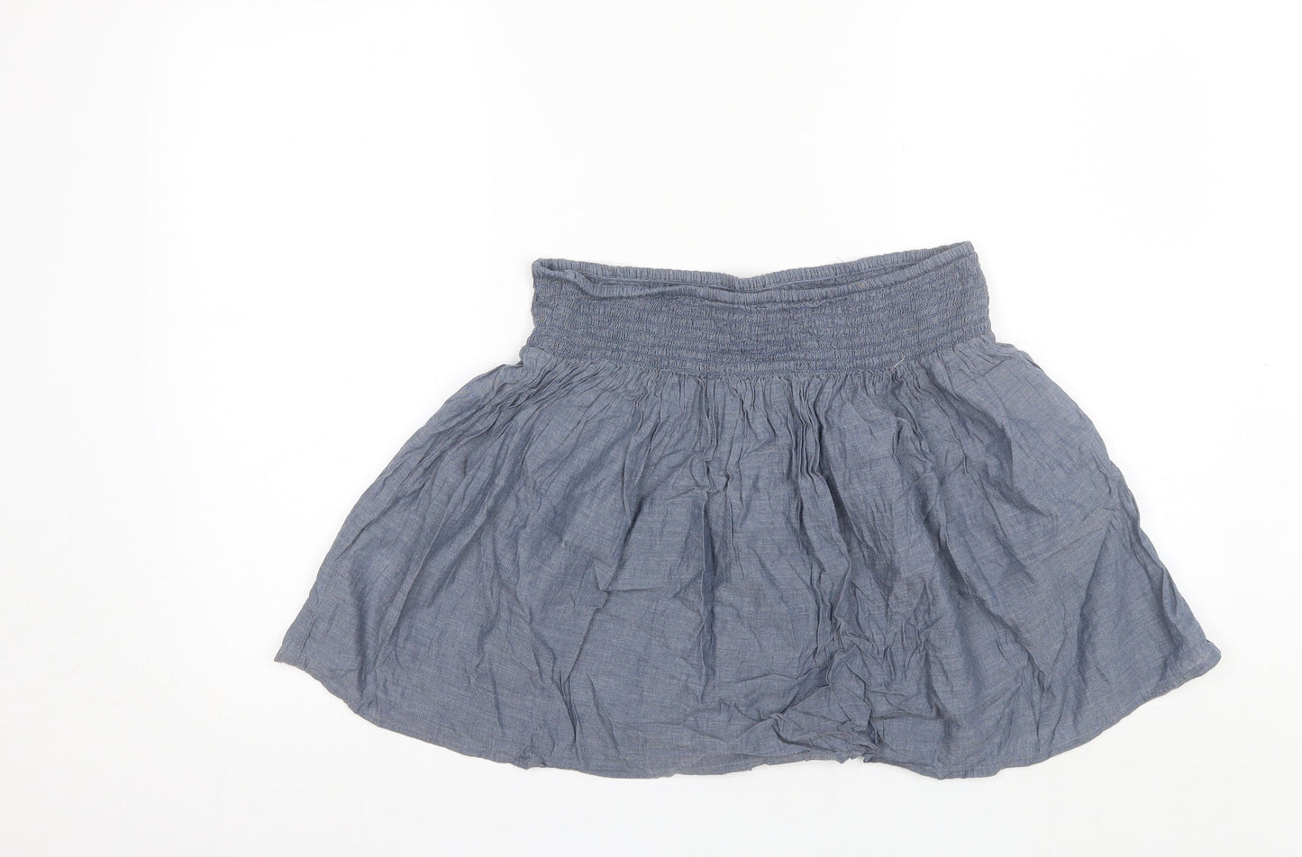 F&F Womens Blue  Cotton Mini Skirt Size L
