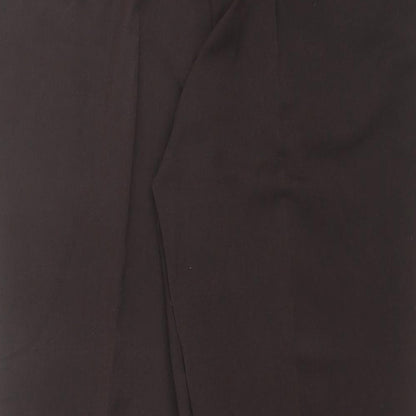 Womens UK Size 20 Berkertex Regular Fit Dress Pants Brown Trousers