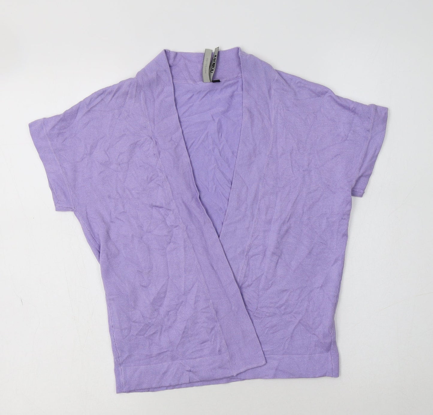 Intuition Womens Purple V-Neck  Viscose Cardigan Jumper Size M