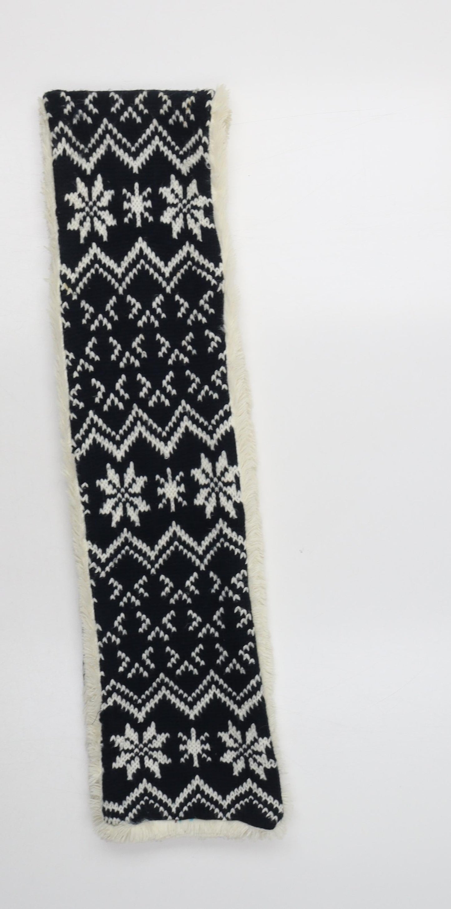 F&F Womens Blue Fair Isle Acrylic  Scarf